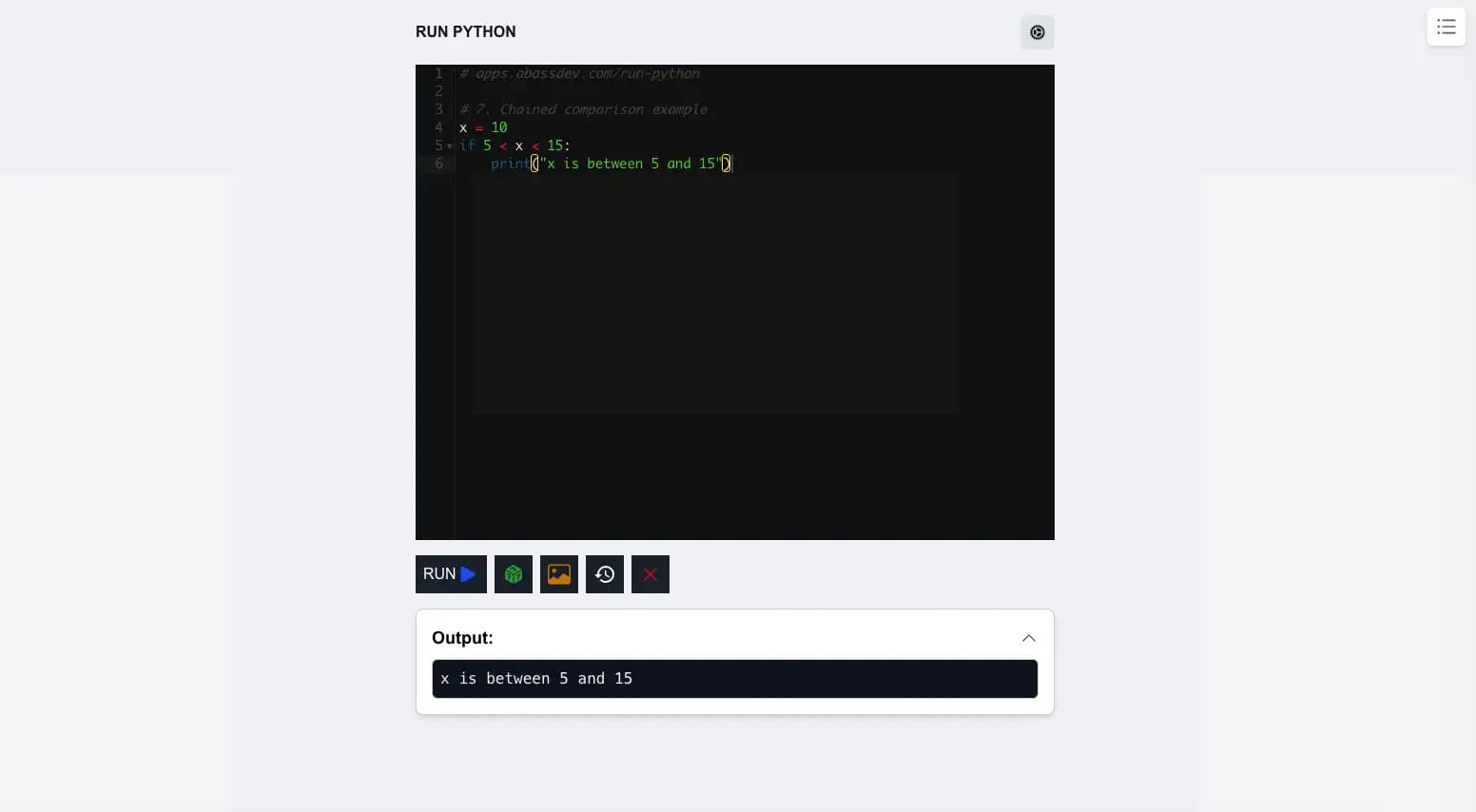 Python Interactive Console